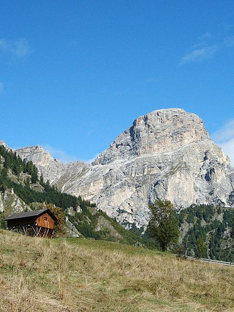 Alta badia mountain chalet photo