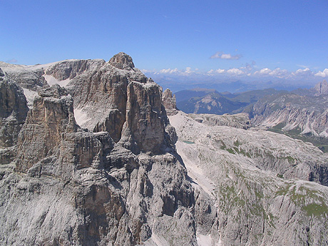 Dolomite cliffs alta badia photo