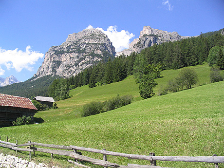 Green mountain valley alta badia photo