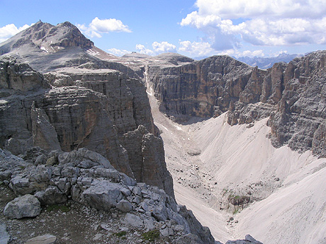 Pure dolomite mountains italy photo